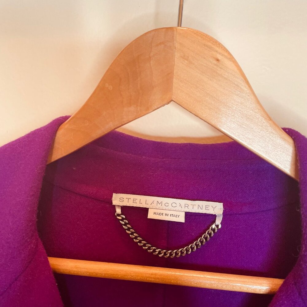 Stella McCartney magenta coat Euro 42/US 10 - Picture 3 of 3
